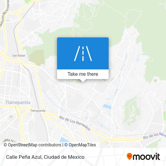 Calle Peña Azul map