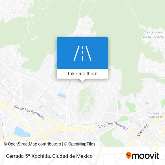 Mapa de Cerrada 5ª Xochitla