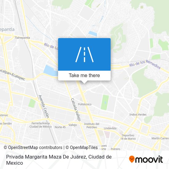 Mapa de Privada Margarita Maza De Juárez