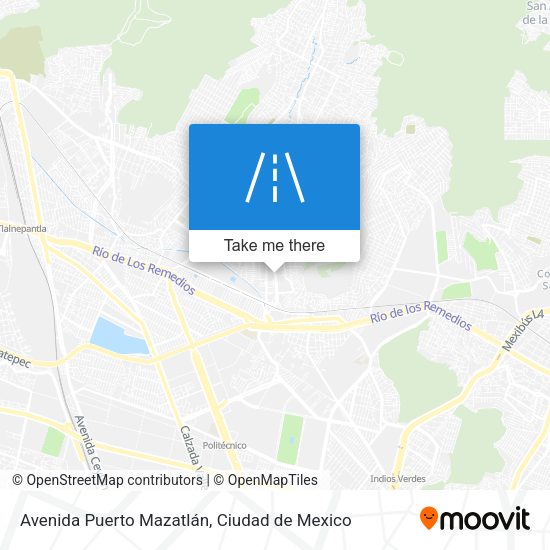 Mapa de Avenida Puerto Mazatlán