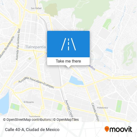 Calle 40-A map