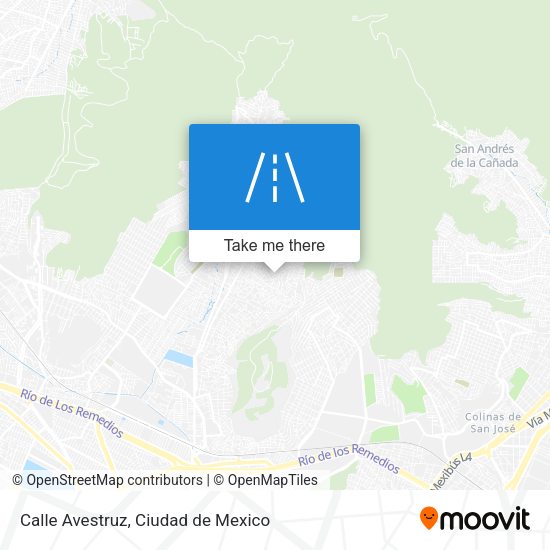 Calle Avestruz map