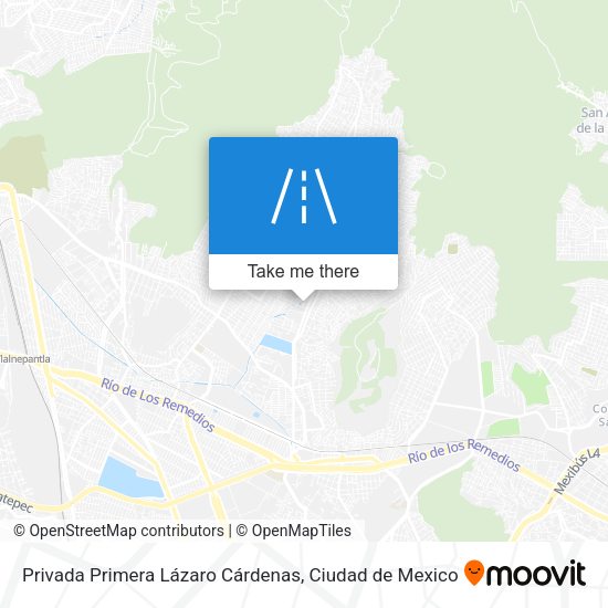 Privada Primera Lázaro Cárdenas map