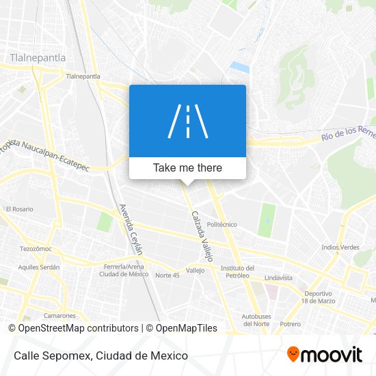 Calle Sepomex map