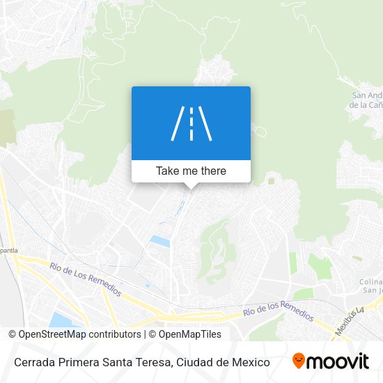 Cerrada Primera Santa Teresa map