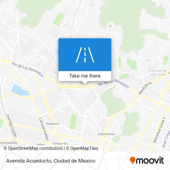 Avenida Acueducto map