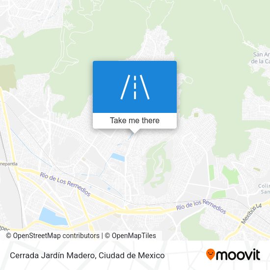 Mapa de Cerrada Jardín Madero