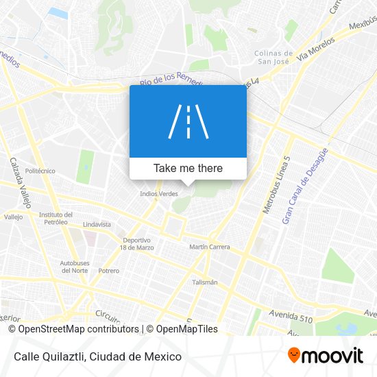 Calle Quilaztli map