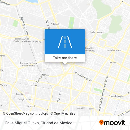 Calle Miguel Glinka map