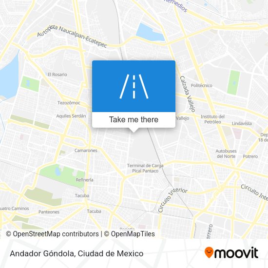Andador Góndola map