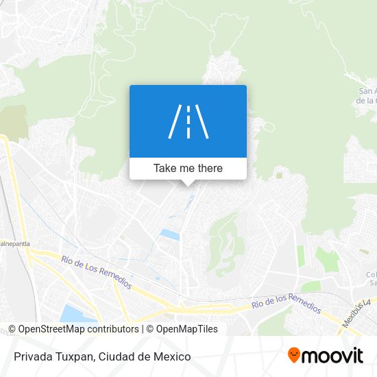 Mapa de Privada Tuxpan