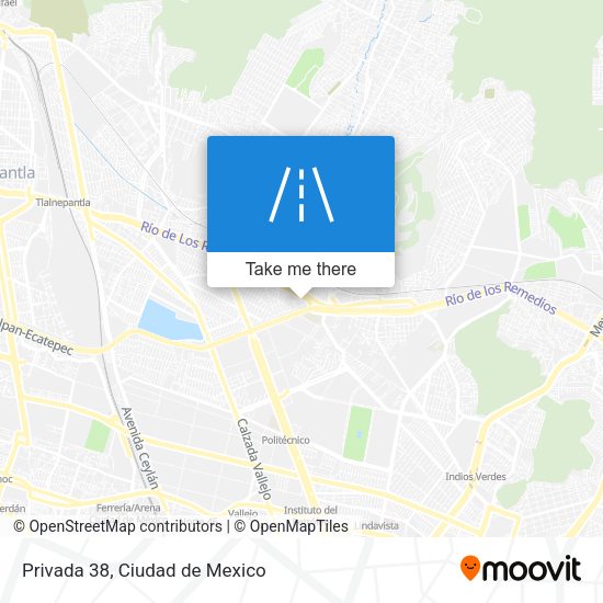 Mapa de Privada 38