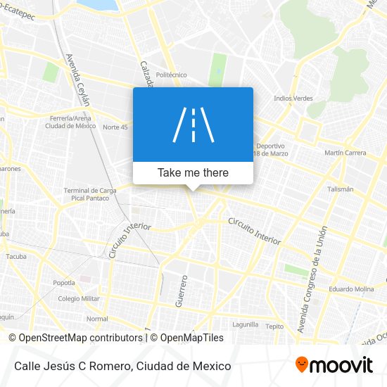 Calle Jesús C Romero map