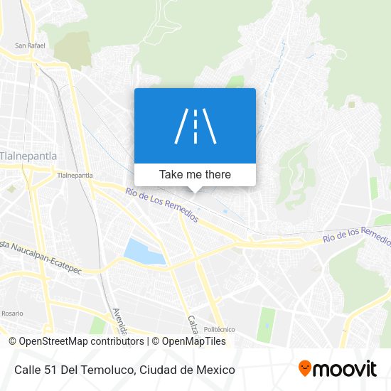 Calle 51 Del Temoluco map