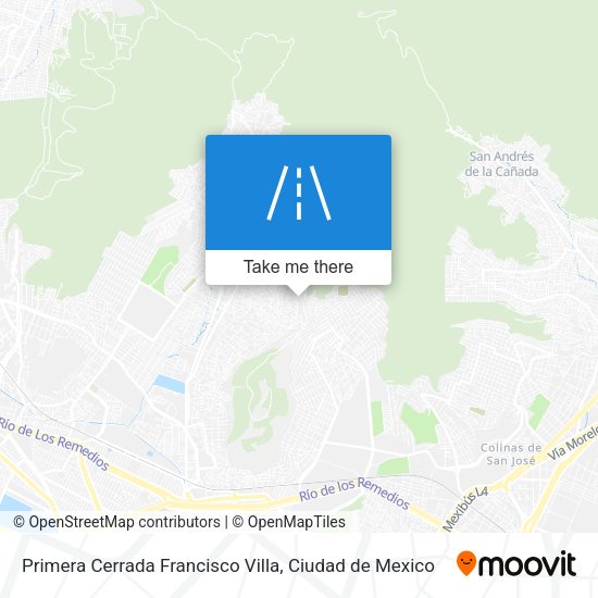 Mapa de Primera Cerrada Francisco Villa