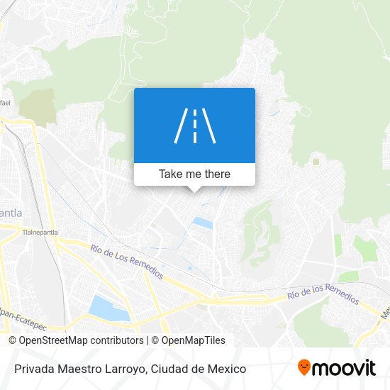 Mapa de Privada Maestro Larroyo