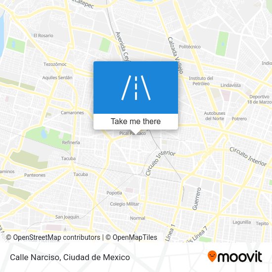 Mapa de Calle Narciso