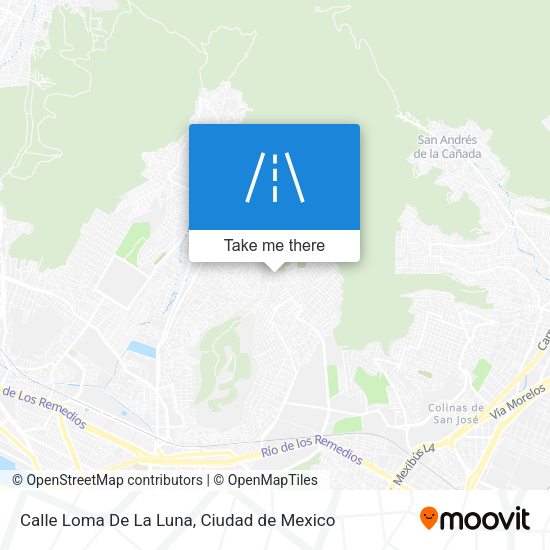 Calle Loma De La Luna map