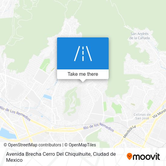 Mapa de Avenida Brecha Cerro Del Chiquihuite