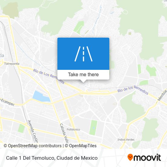 Calle 1 Del Temoluco map