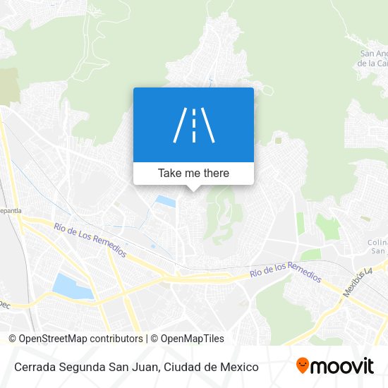Cerrada Segunda San Juan map