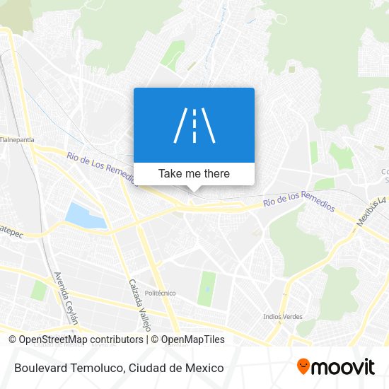 Boulevard Temoluco map