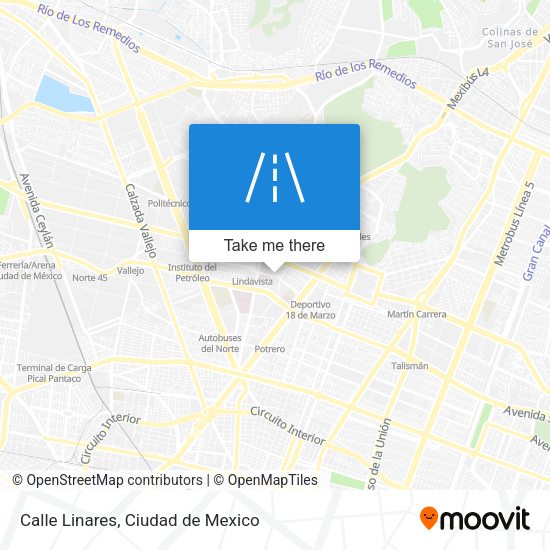 Calle Linares map