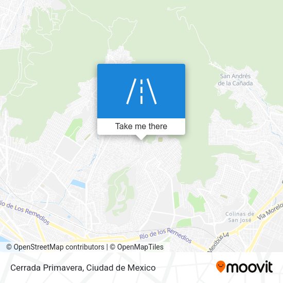 Cerrada Primavera map