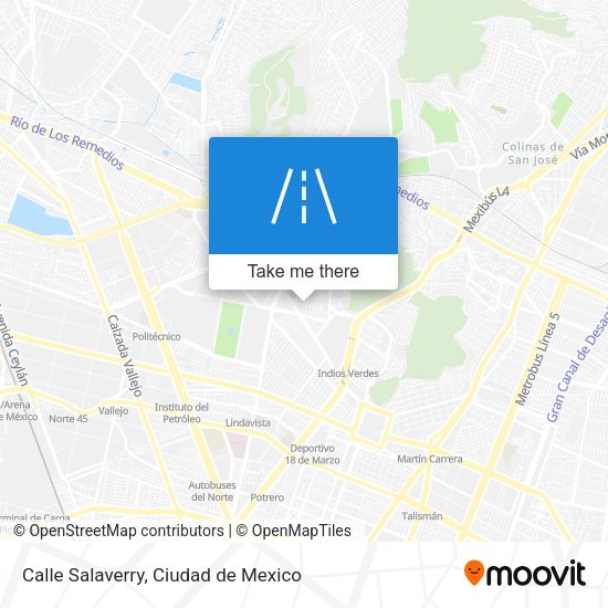 Mapa de Calle Salaverry