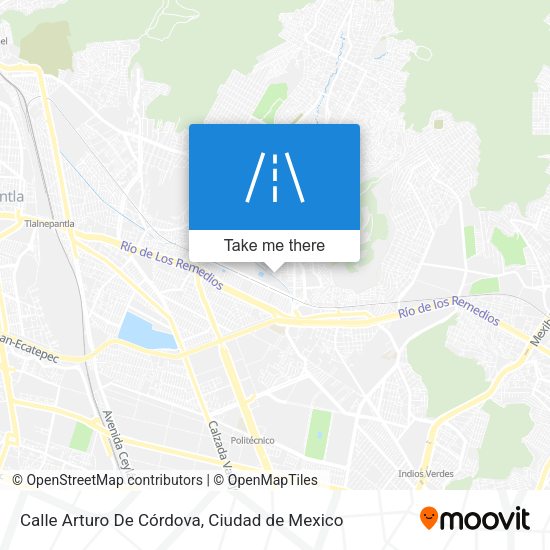 Calle Arturo De Córdova map