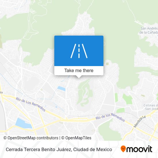 Mapa de Cerrada Tercera Benito Juárez