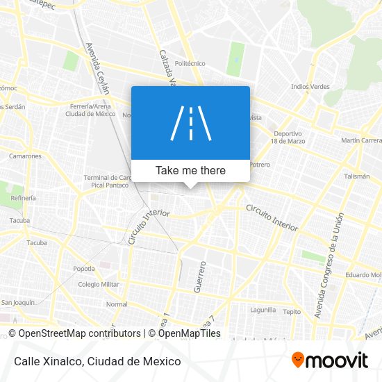 Calle Xinalco map