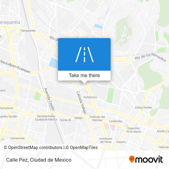 Calle Pez map