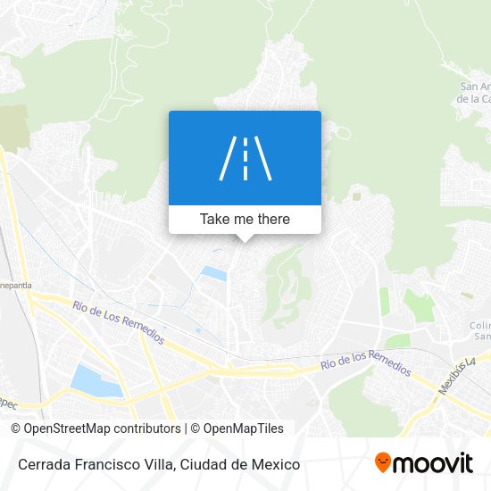 Mapa de Cerrada Francisco Villa
