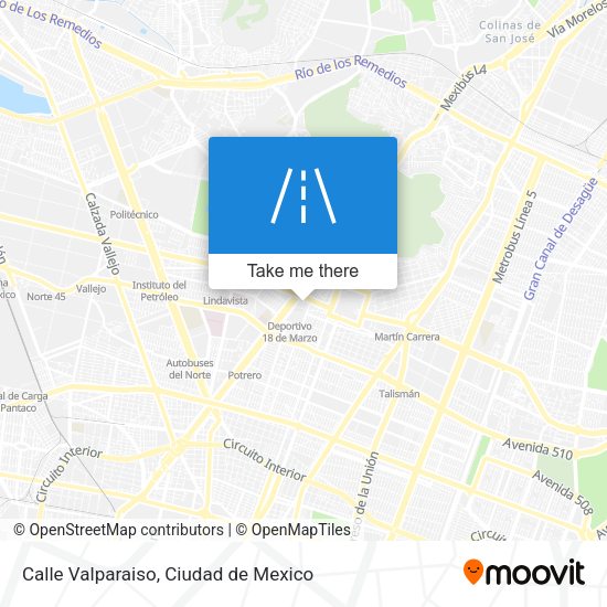 Calle Valparaiso map