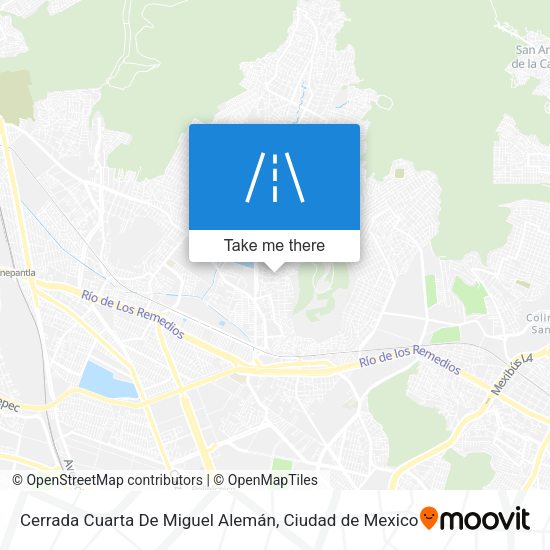 Cerrada Cuarta De Miguel Alemán map
