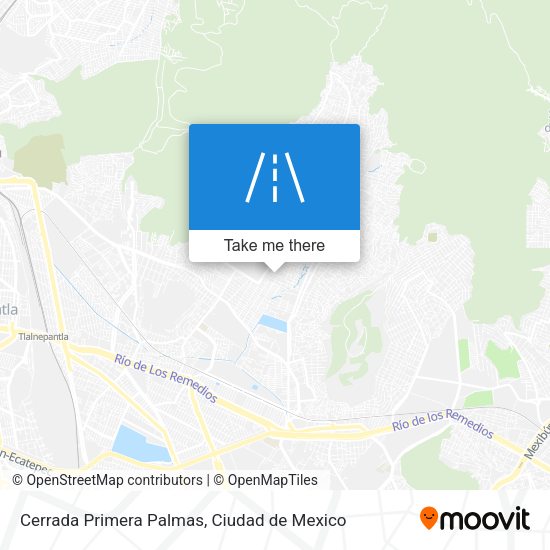 Mapa de Cerrada Primera Palmas