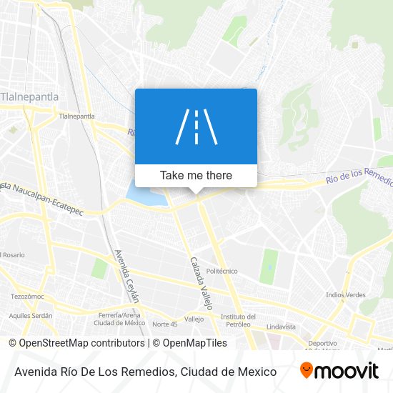 Mapa de Avenida Río De Los Remedios