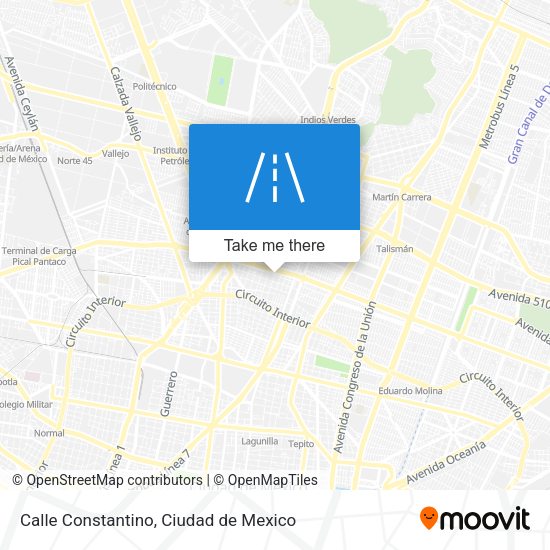 Calle Constantino map