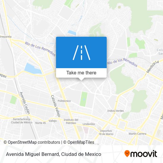 Mapa de Avenida Miguel Bernard