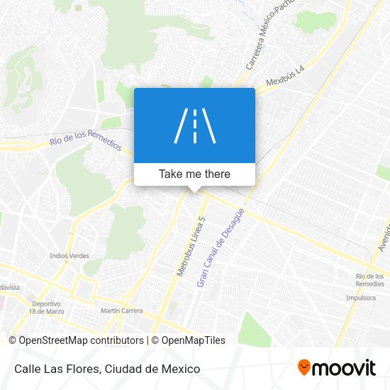 Calle Las Flores map