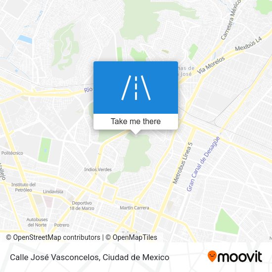 Calle José Vasconcelos map