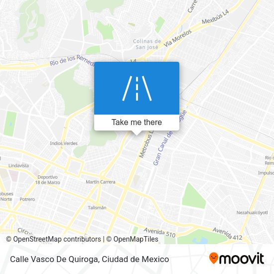 Calle Vasco De Quiroga map