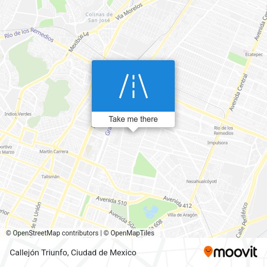 Mapa de Callejón Triunfo