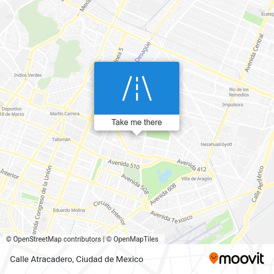Calle Atracadero map