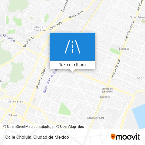 Mapa de Calle Cholula
