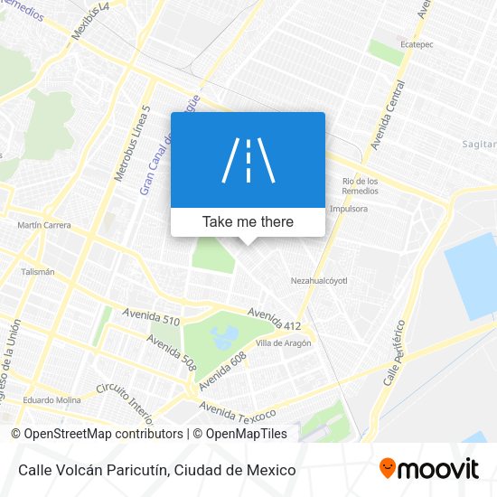 Mapa de Calle Volcán Paricutín