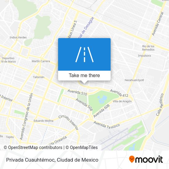 Privada Cuauhtémoc map