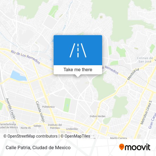 Mapa de Calle Patria