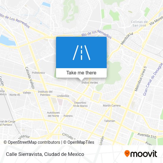 Calle Sierravista map